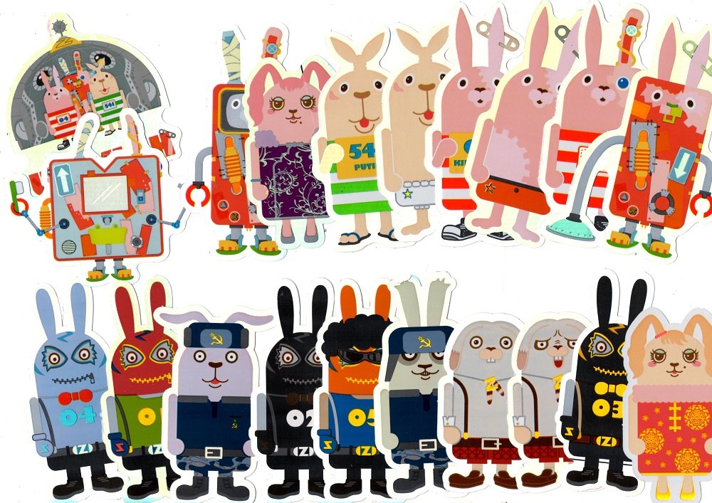 ♥✨ウッチー部屋✨♥全部おまとめ Amazon.co.jp: MTV Network USAVICH 7 ウサビッチ ステッカー シール